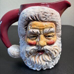 Vintage Santa Claus Double Sided Pitcher by Flowers Inc.
